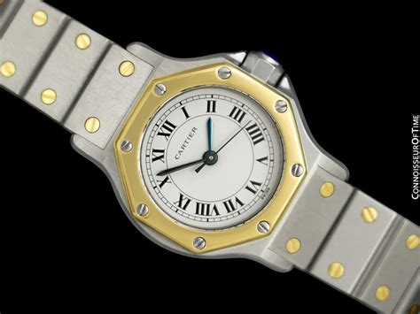 cartier santos octagon ladies watch|cartier santos octagon price.